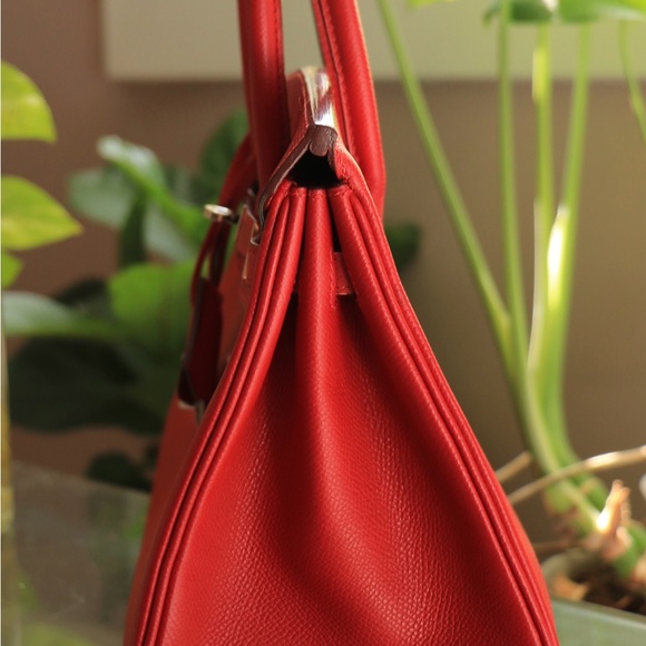 Sold HERMES BIRKIN 25 Epsom leather Rouge garance - Picture 4 of 15